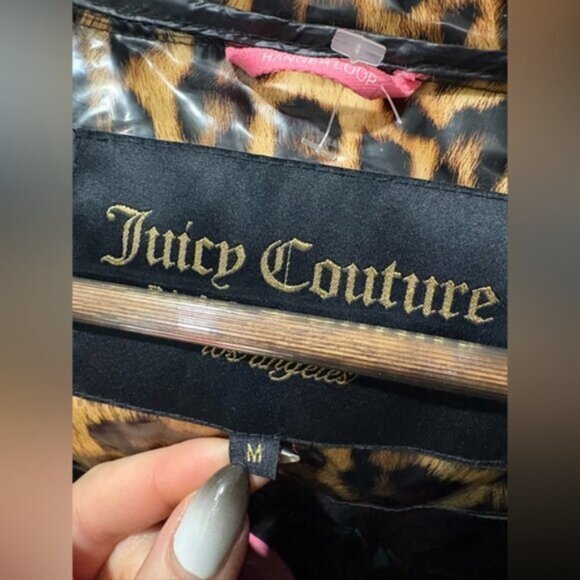 Juicy Couture BLACK LABEL Leopard Print Puffer Jacket - Picture 4 of 14